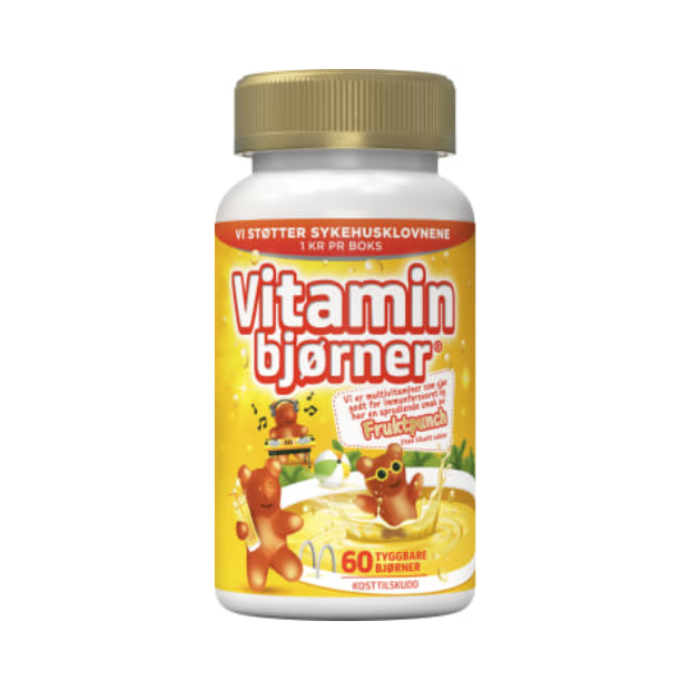 Vitamin Bears Punch - Vitaminbjørner Punch 60stk Collett